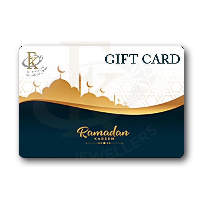 بطاقة هدايا رمضان كريم من اف كي للمجوهرات- Fkjgift8021 درهم إماراتي
