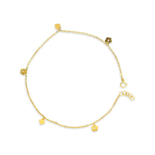 Gold Anklets 18KT - FKJANKL1963-fkjewellers