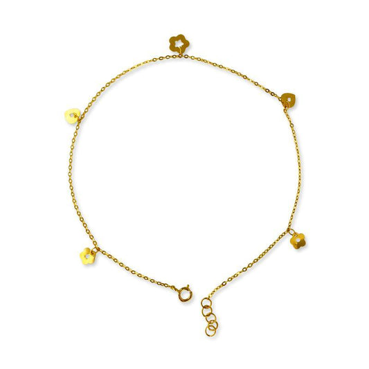 Gold Anklets 18KT - FKJANKL1966-fkjewellers