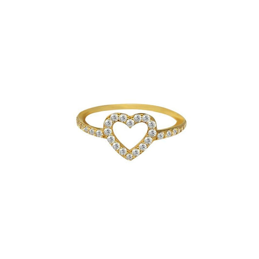 Gold Heart Ring 18KT - FKJRN1474-fkjewellers