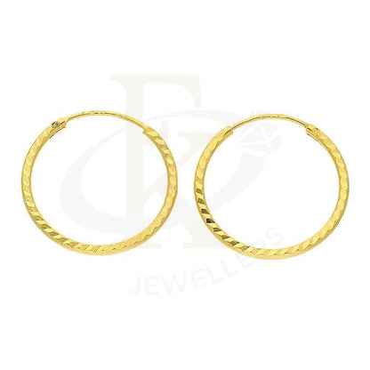 Gold Hoop Earrings 18Kt - Fkjern18K2416