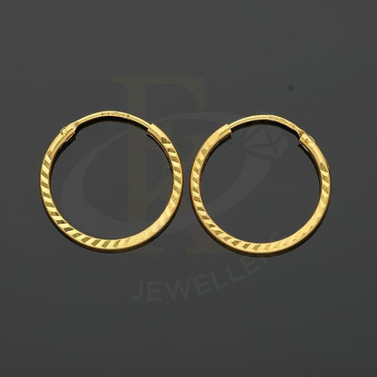 Gold Hoop Earrings 18Kt - Fkjern18K2417