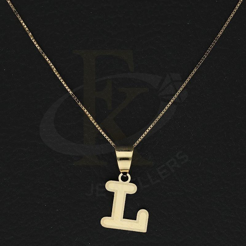 Gold Necklace (Chain With Alphabet Pendant) 18Kt - Fkjnkl18K2260 Necklaces