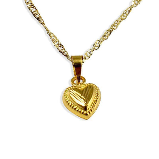 Gold Necklace (Chain with Pendant) 18KT - FKJNKL1150-fkjewellers