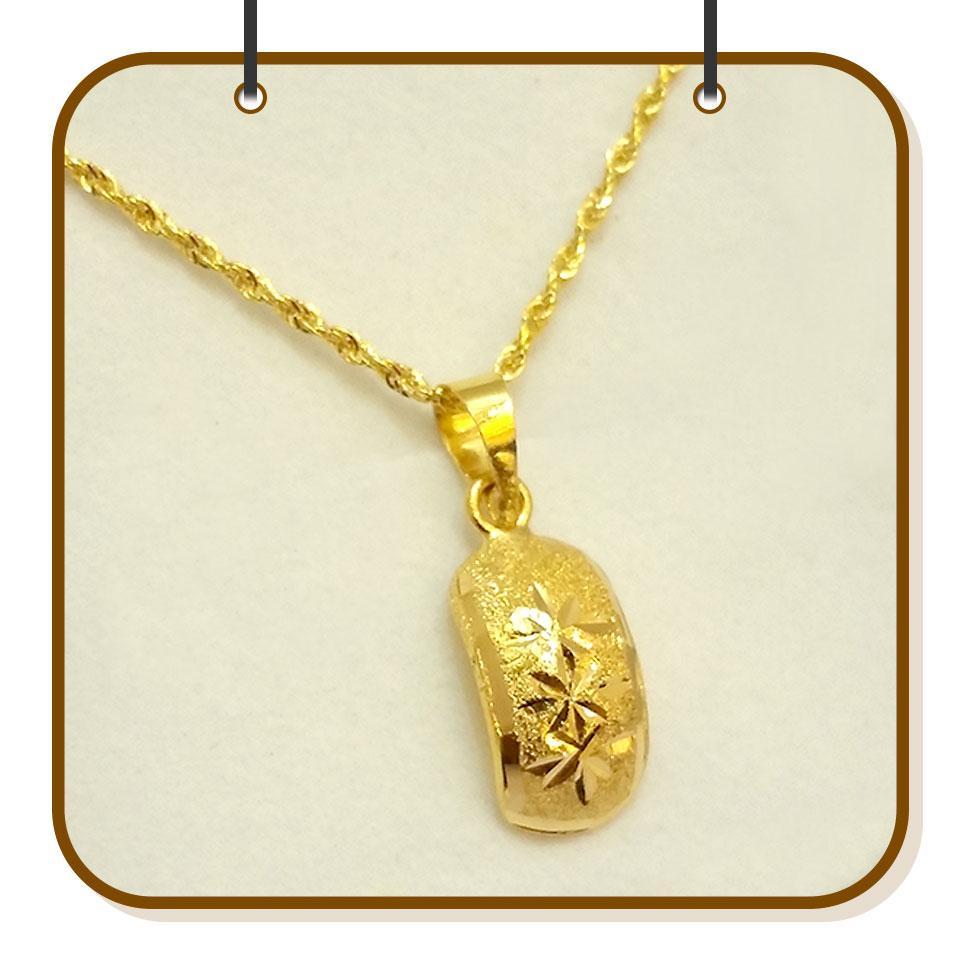 Gold Necklace (Chain with Pendant) 18KT - FKJNKL1205-fkjewellers