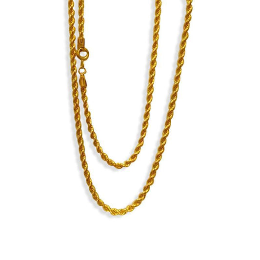 Gold Rope Chain 18KT - FKJCN2052-fkjewellers