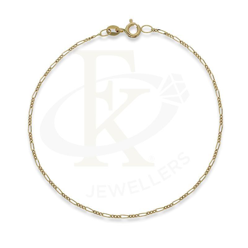 Gold Thin Figaro Chain Bracelet 18Kt - Fkjbrl18K2418 Bracelets