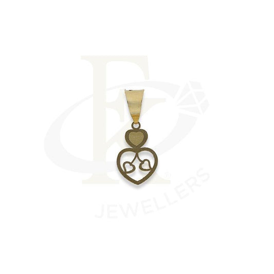 Gold Twin Hearts Pendant 18Kt - Fkjpnd18K2332 Pendants