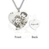 Italian Silver 925 Engraved Heart Shaped Photo Necklace - Fkjnklsl2607 Necklaces
