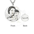 Italian Silver 925 Engraved Round Shaped Photo Necklace - Fkjnklsl2604 Necklaces