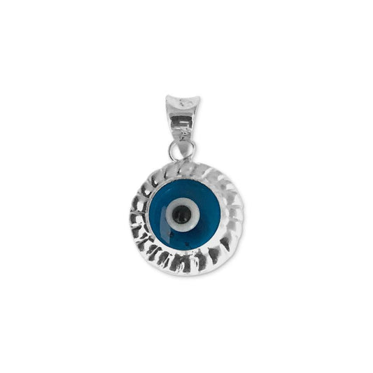 Italian Silver 925 Evil Eye Pendant - FKJPND1695-fkjewellers