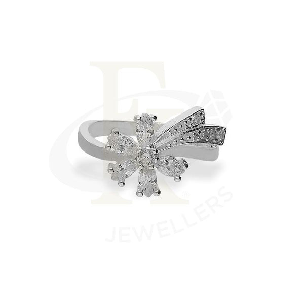 Italian Silver 925 Flower Shaped Pendant Set (Necklace Earrings And Ring) - Fkjnklstsl2201 Sets