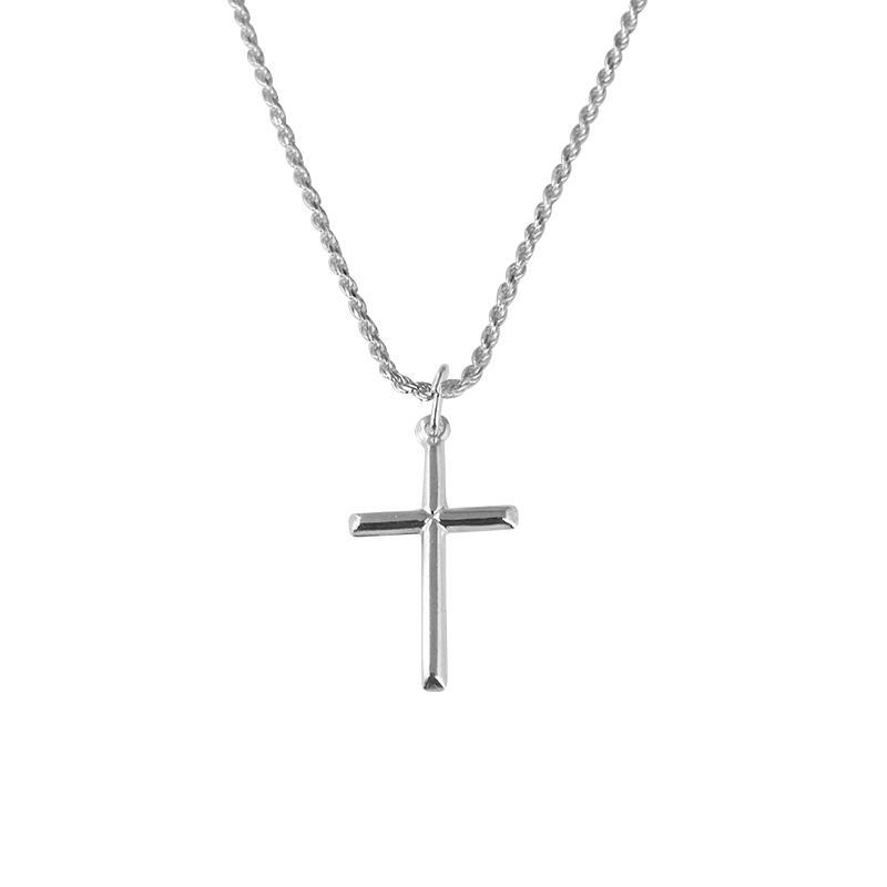 Italian Silver 925 Necklace (Chain with Cross Pendant) - FKJNKL1692-fkjewellers