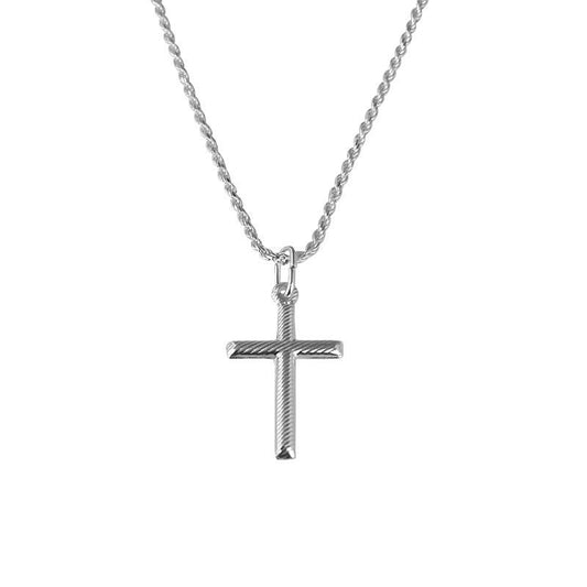 Italian Silver 925 Necklace (Chain with Cross Pendant) - FKJNKL1693-fkjewellers