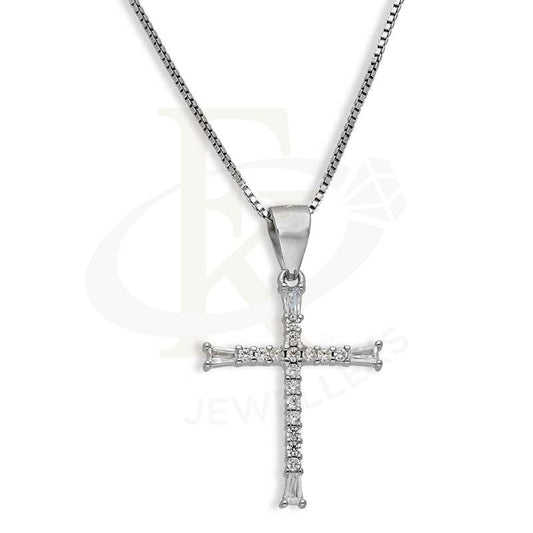 Italian Silver 925 Necklace (Chain With Cross Pendant) - Fkjnklsl2710 Necklaces