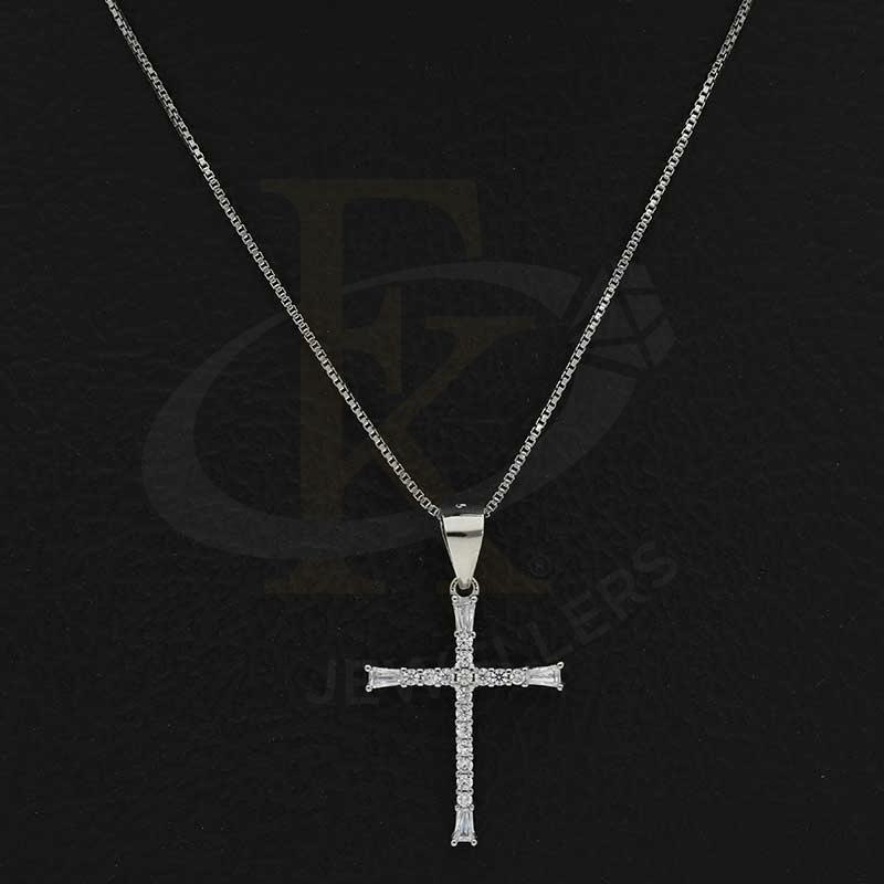 Italian Silver 925 Necklace (Chain With Cross Pendant) - Fkjnklsl2710 Necklaces