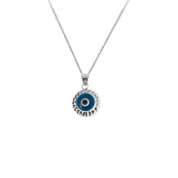 Italian Silver 925 Necklace (Chain with Evil Eye Pendant) - FKJNKL1695-fkjewellers