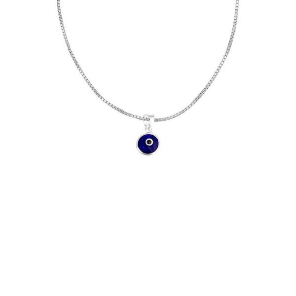Italian Silver 925 Necklace (Chain with Evil Eye Pendant) - FKJNKL1779-fkjewellers