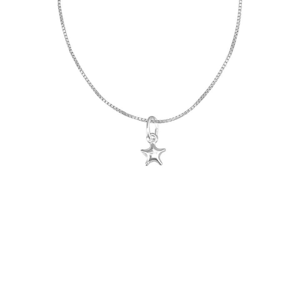 Italian Silver 925 Necklace (Chain with Star Pendant) - FKJNKL1778-fkjewellers