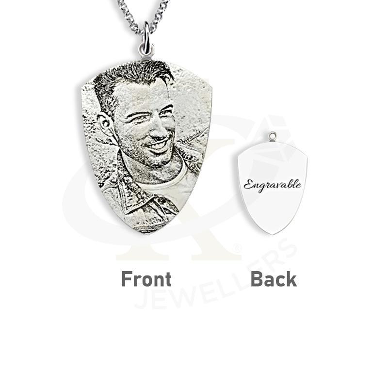 Italian Silver 925 Photo Engraved Necklace - Fkjnklsl2615 Necklaces