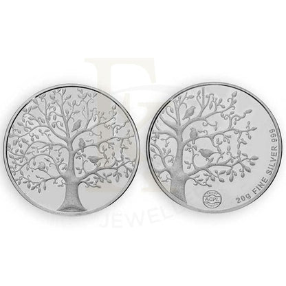 عملة شجرة 20 جرام من الفضة من فئة 999 - Fkjconsl 3118 بار