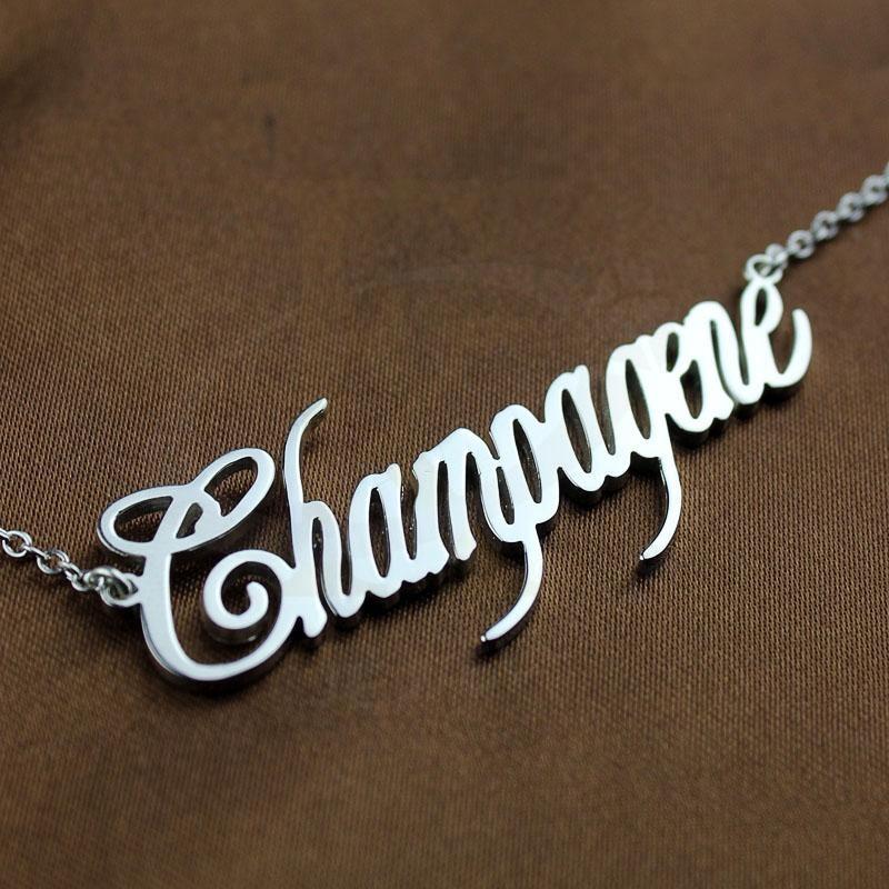 Silver 925 Personalized Name Necklace - Fkjnklsl2683 Necklaces