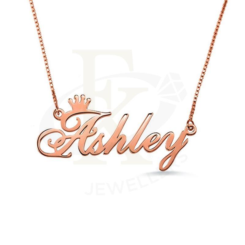 Silver 925 Rose Gold Plated Personalized Crown Name Necklace - Fkjnklsl2690 Necklaces