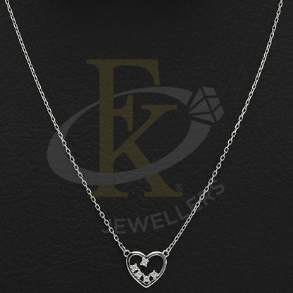 Italian Silver 925 Heart Necklace - Fkjnklsl2665 Necklaces