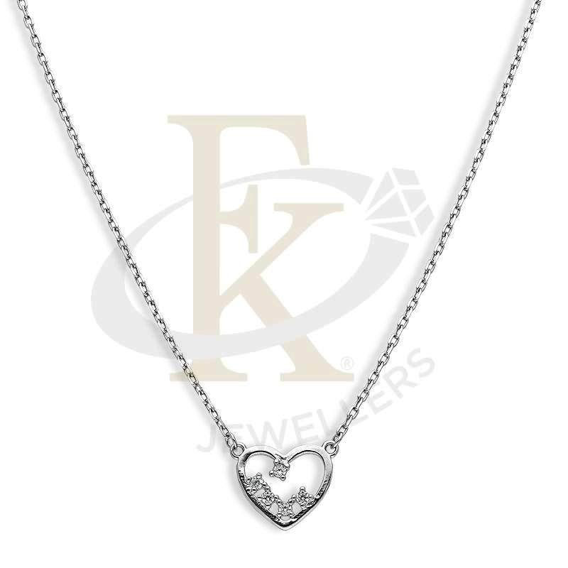 Italian Silver 925 Heart Necklace - Fkjnklsl2665 Necklaces