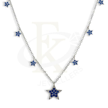 Sterling Silver 925 Stars Shaped Necklace - Fkjnklsl3016 Necklaces