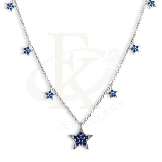 Sterling Silver 925 Stars Shaped Necklace - Fkjnklsl3016 Necklaces