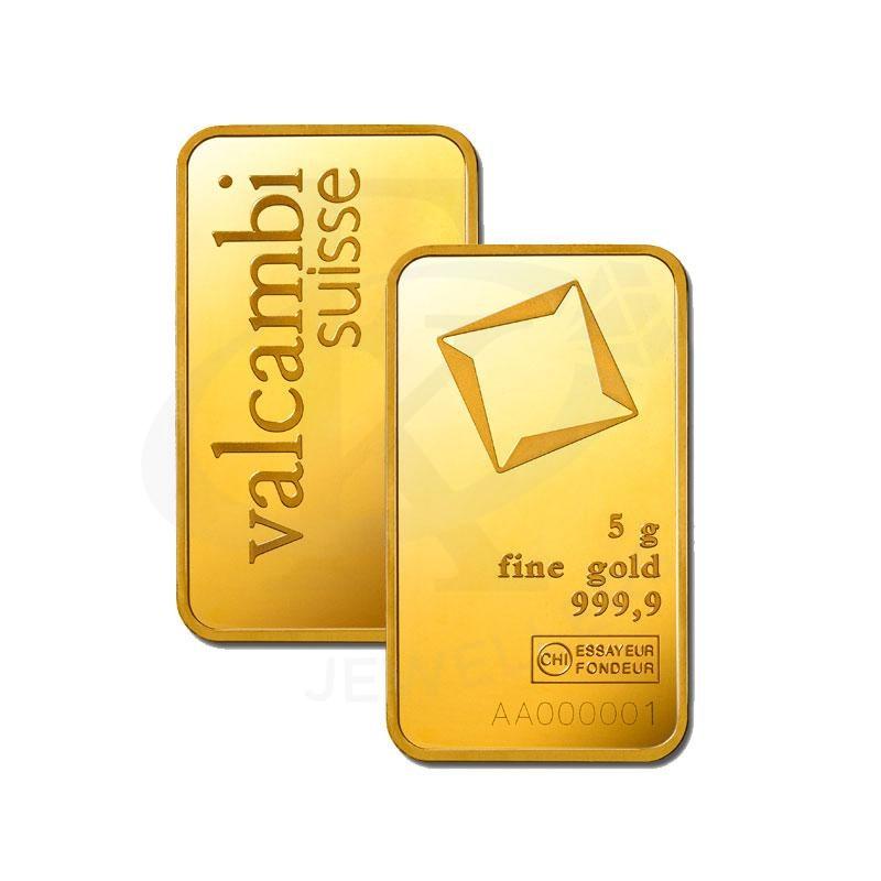 Valcambi Suisse 5 Grams Gold Bar 24Kt - Fkjgbr24K2170 Bars